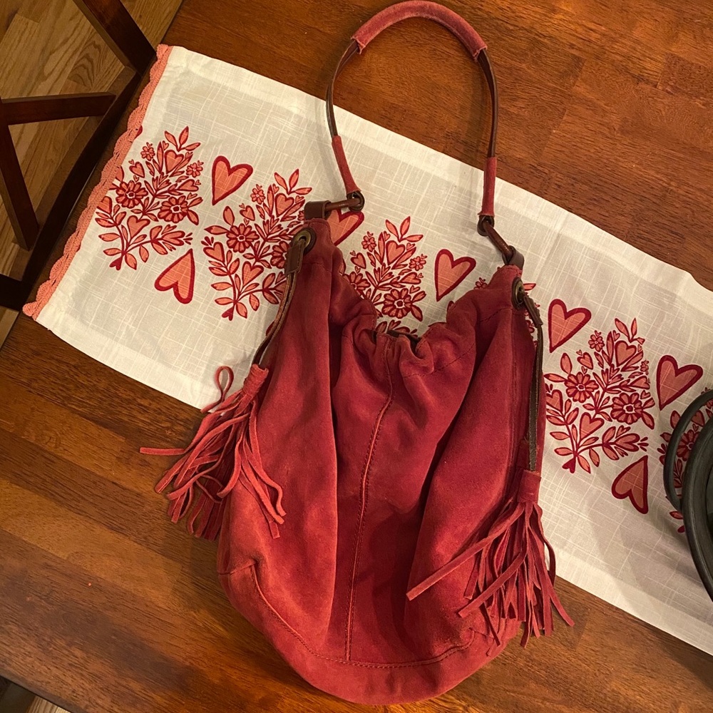 Lucky brand suede purse